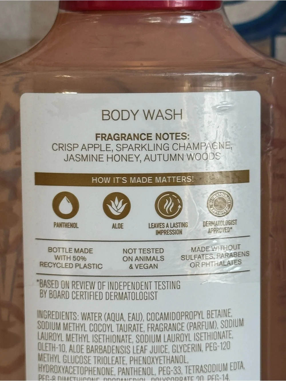 NEW B&BW Sealed Champagne Apple & Honey Body Wash and Body Lotion Set